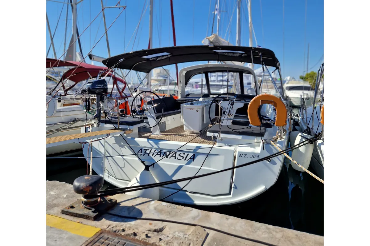 Athanasia, a Beneteau Oceanis 46.1 sailboat at Athens, Greece
