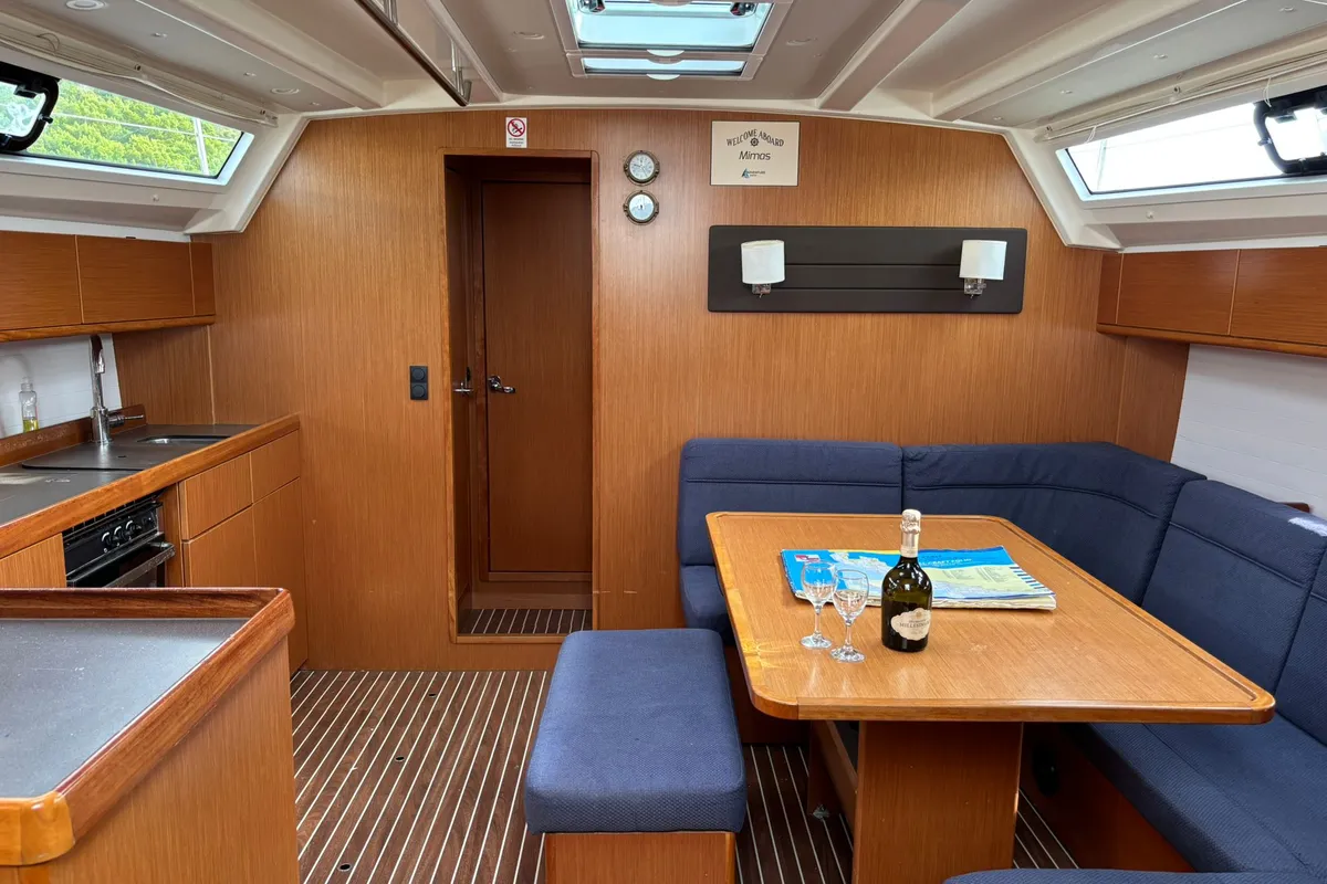 Salon of Mimas, a Bavaria Cruiser 46 sailboat at Općina Pakoštane, Croatia