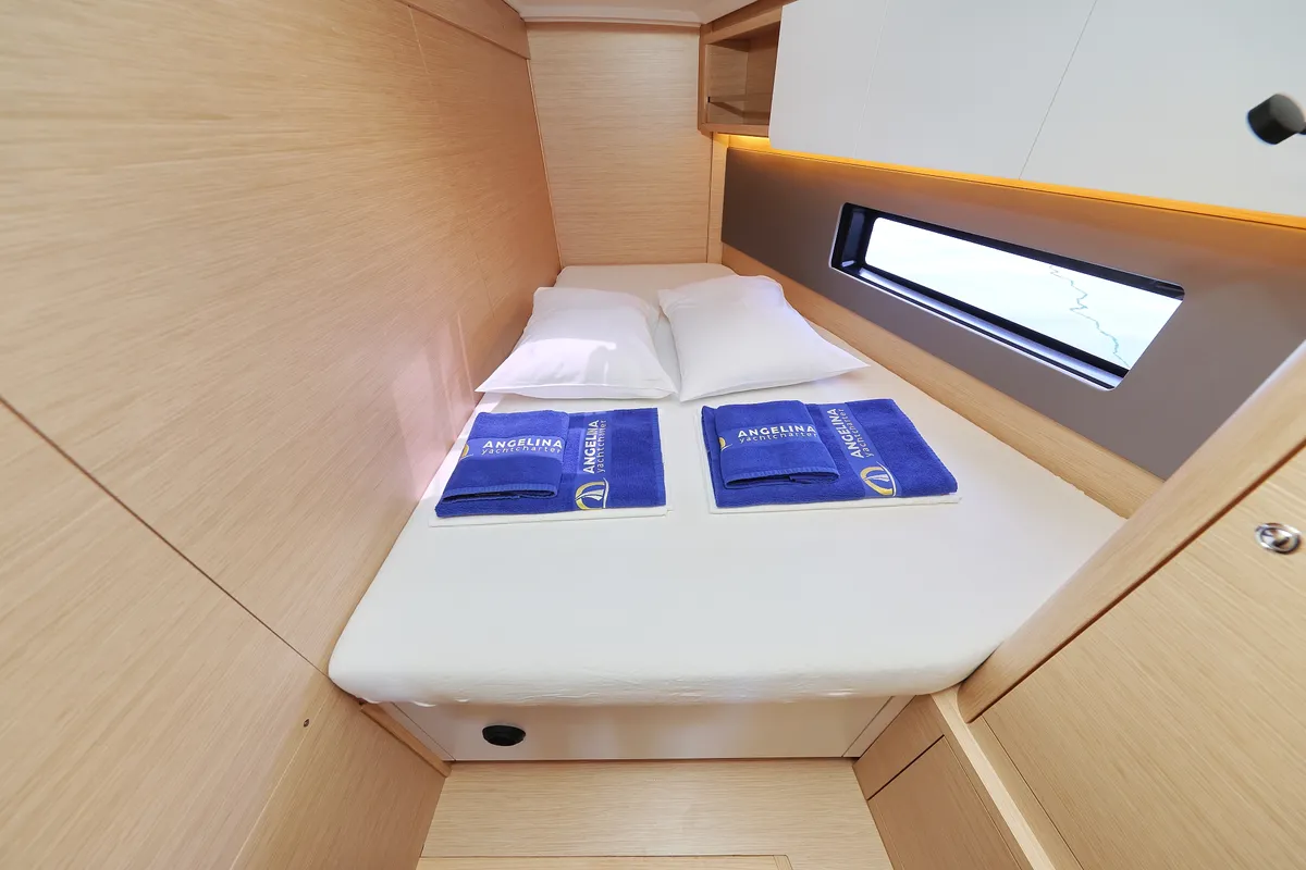 Cabin on Blues, a Dufour 44 sailboat at Grad Trogir, Croatia