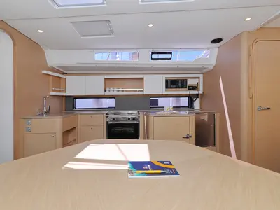 Galley of Blues, a Dufour 44 sailboat at Grad Trogir, Croatia