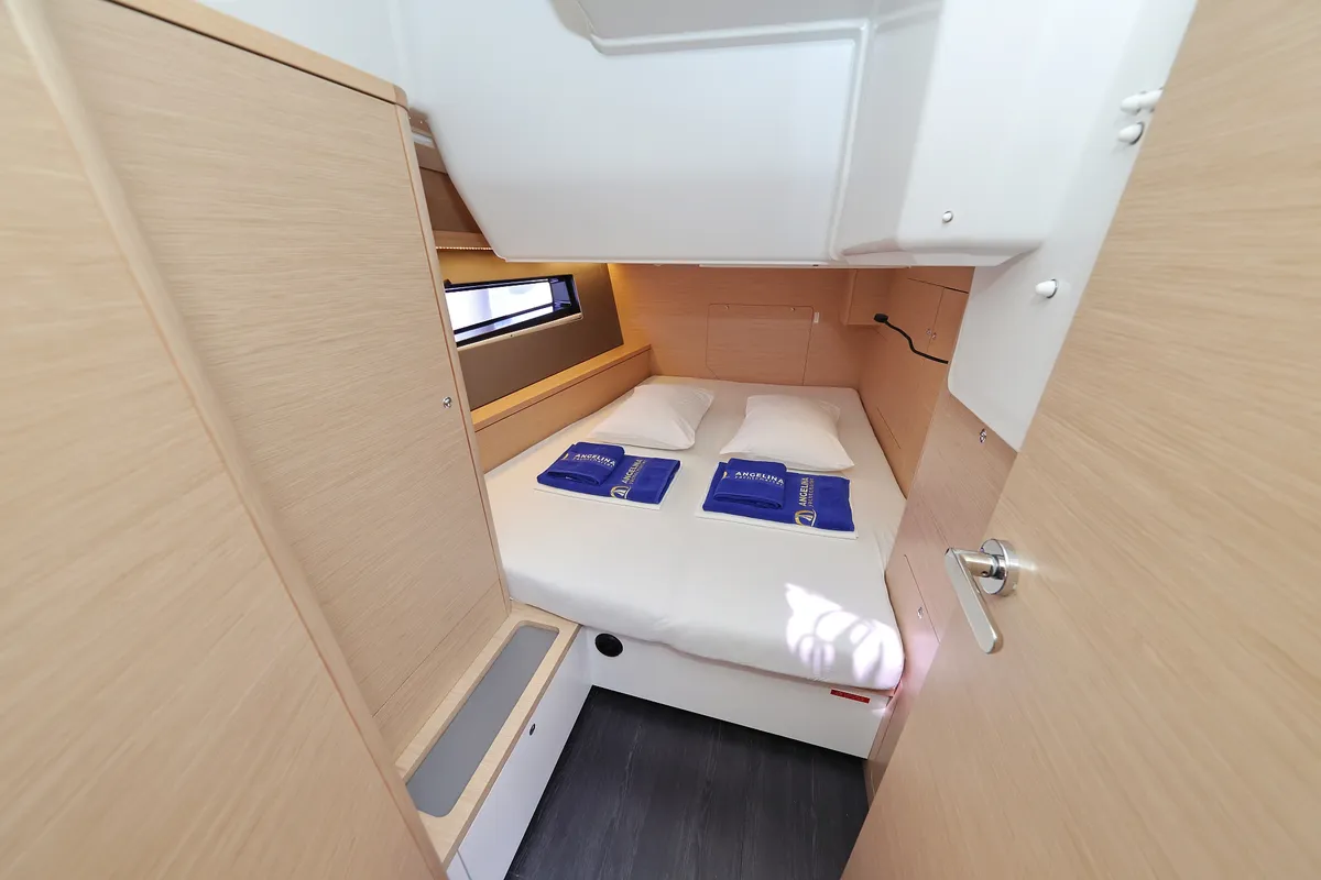 Cabin on Blues, a Dufour 44 sailboat at Grad Trogir, Croatia