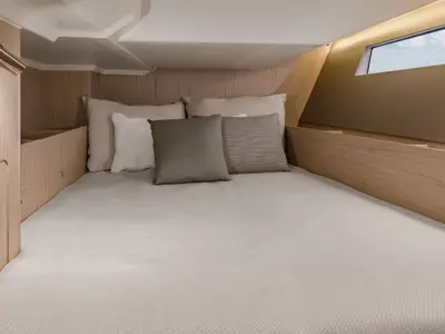 Cabin on Sunsail 41.1 Classic, a Beneteau Oceanis 411 sailboat at Procida, Italy