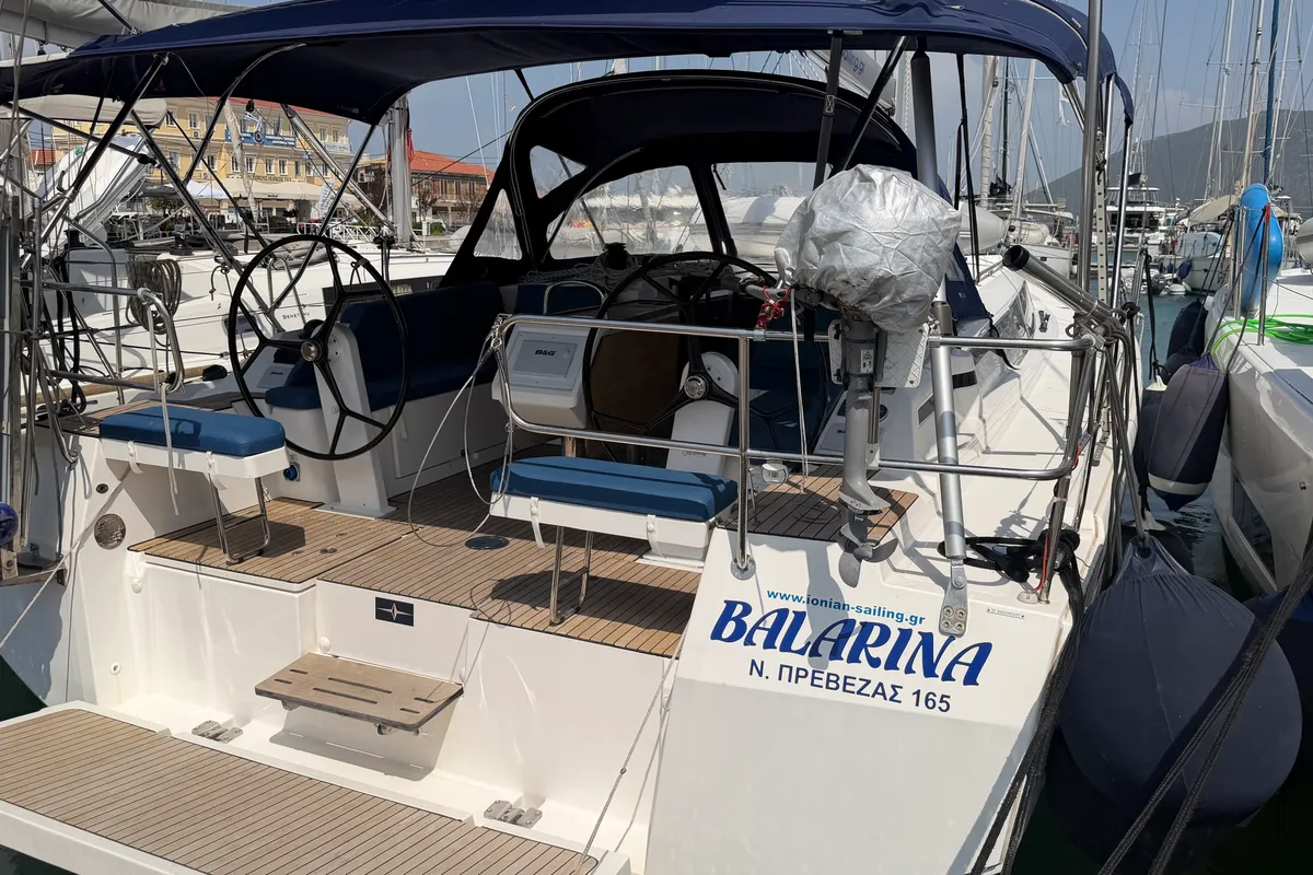 Balarina, a Bavaria C42 sailboat at Municipal Unit of Lefkada, Greece