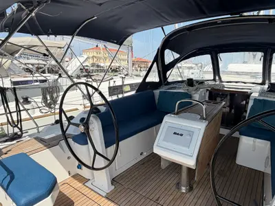 Balarina, a Bavaria C42 sailboat at Municipal Unit of Lefkada, Greece
