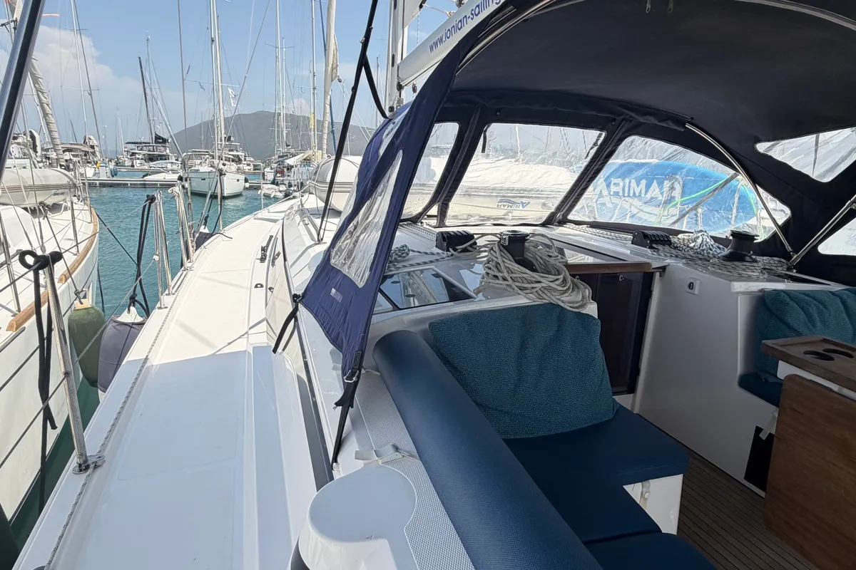 Balarina, a Bavaria C42 sailboat at Municipal Unit of Lefkada, Greece