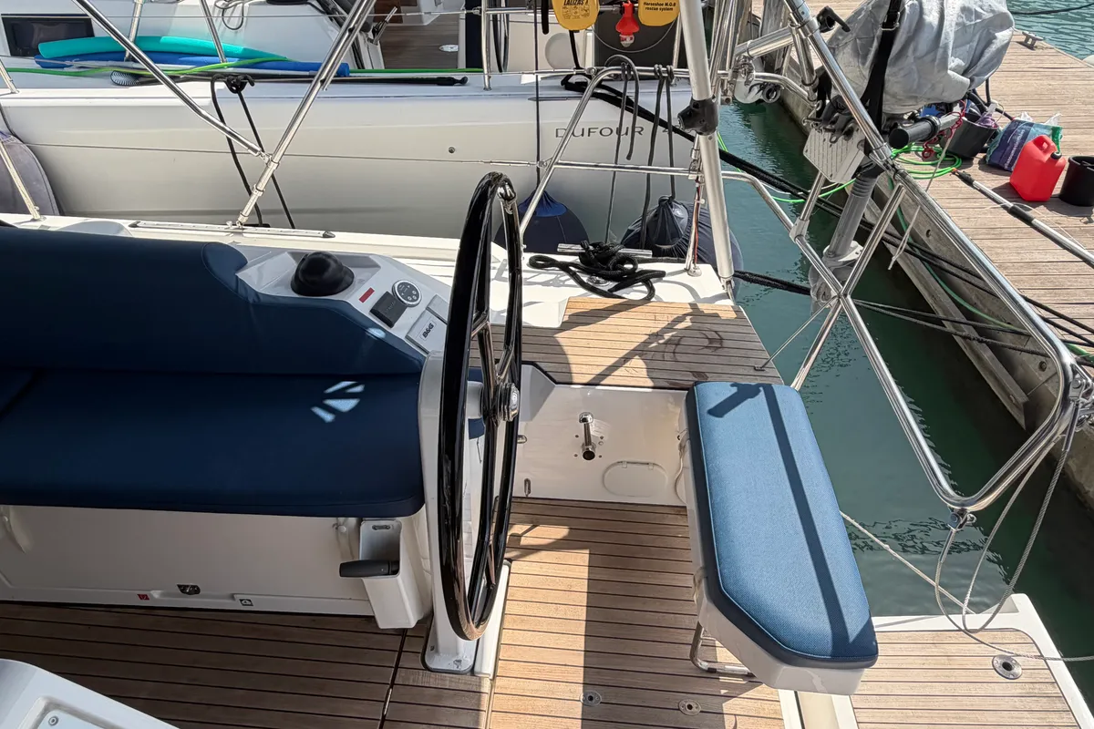 Balarina, a Bavaria C42 sailboat at Municipal Unit of Lefkada, Greece