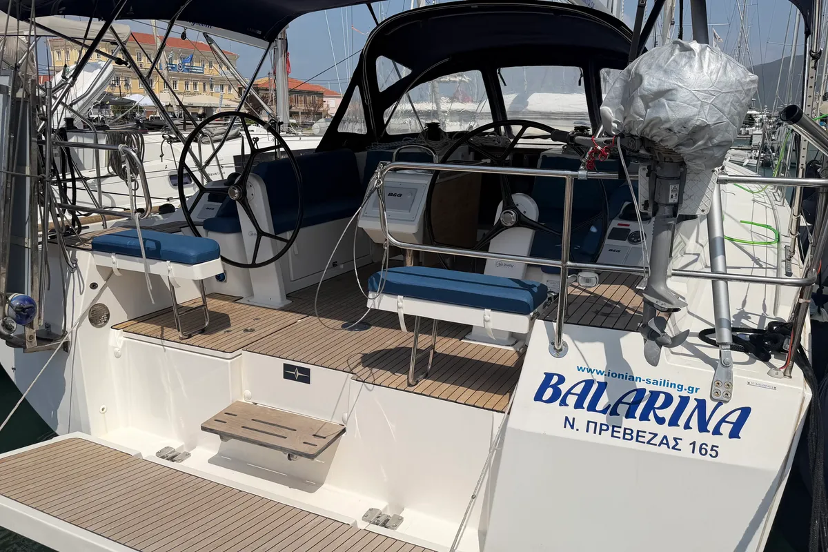 Balarina, a Bavaria C42 sailboat at Municipal Unit of Lefkada, Greece