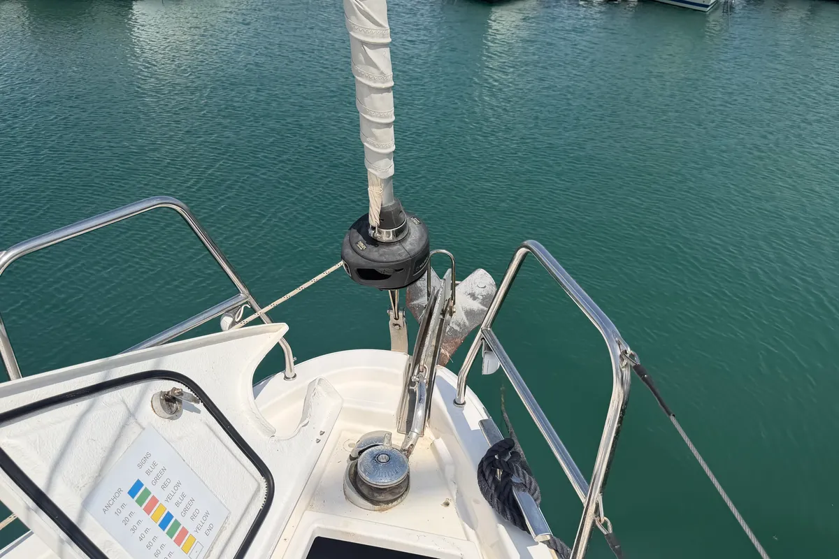 Balarina, a Bavaria C42 sailboat at Municipal Unit of Lefkada, Greece