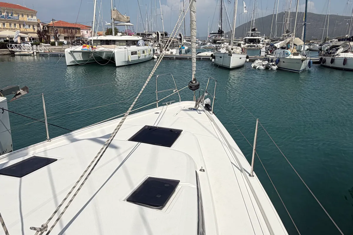 Balarina, a Bavaria C42 sailboat at Municipal Unit of Lefkada, Greece