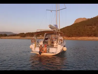 Exterior view of Salt Shaker, a Beneteau Oceanis 41.1 sailboat at Kos, Greece