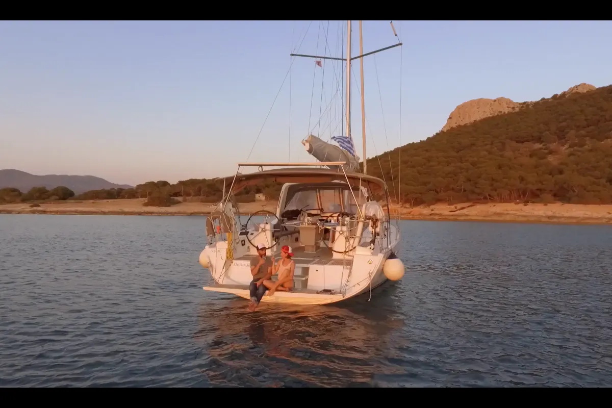 Exterior view of Salt Shaker, a Beneteau Oceanis 41.1 sailboat at Kos, Greece
