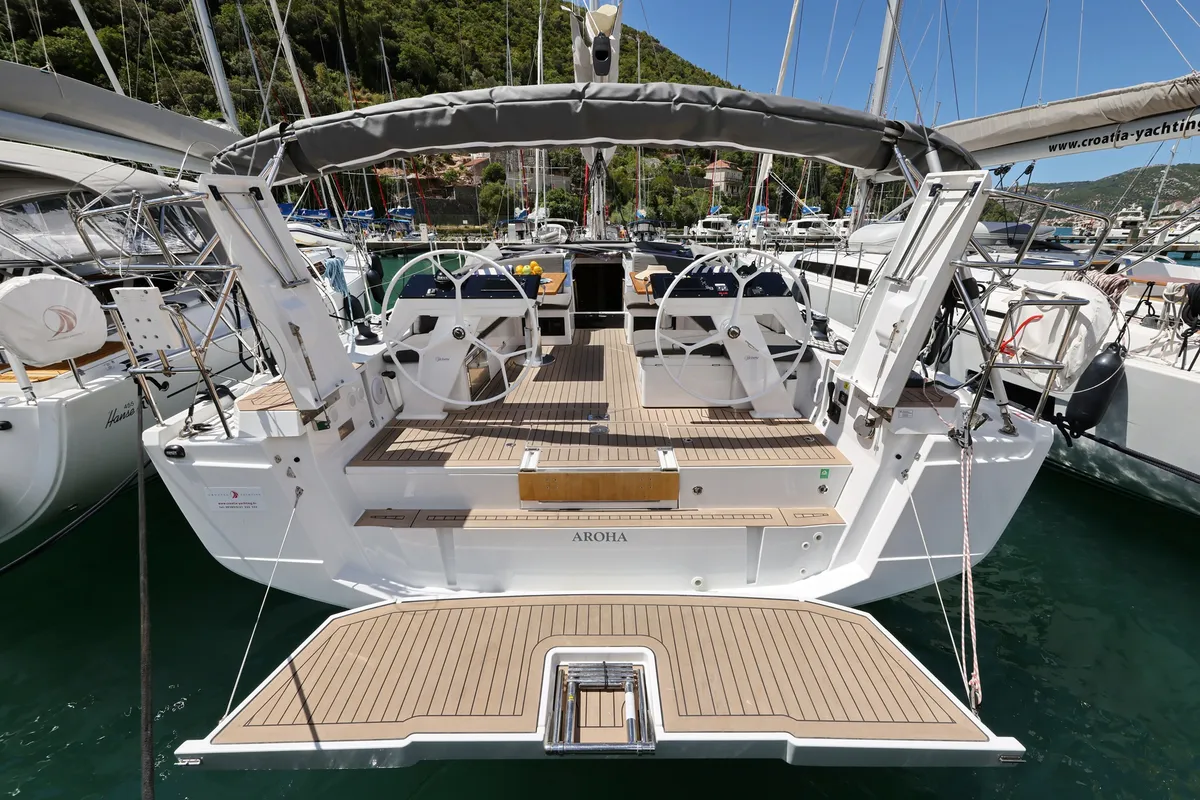 Aroha, a Hanse 460 sailboat at Dubrovnik, Croatia