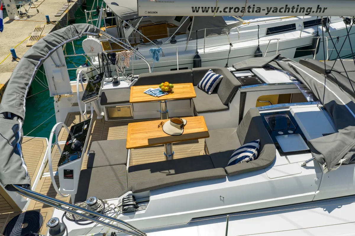 Aroha, a Hanse 460 sailboat at Dubrovnik, Croatia