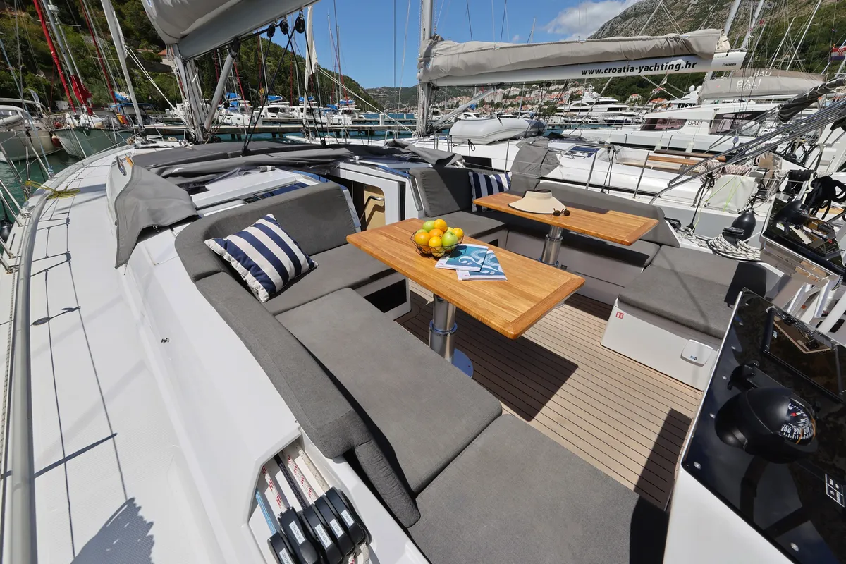 Aroha, a Hanse 460 sailboat at Dubrovnik, Croatia