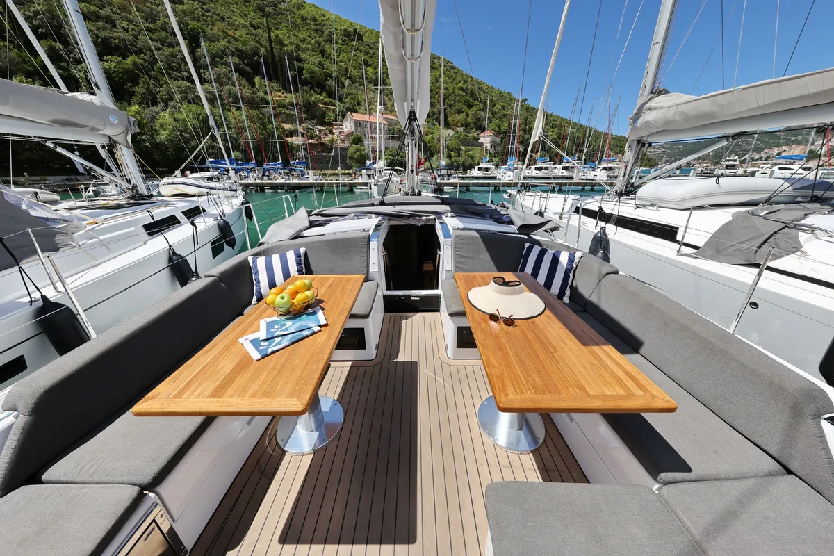 Aroha, a Hanse 460 sailboat at Dubrovnik, Croatia