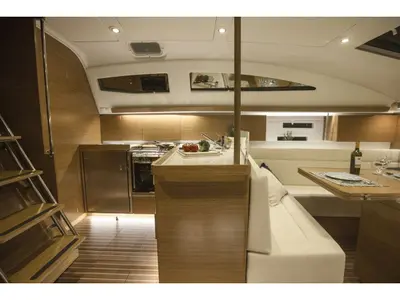 Galley of Popaj, a Elan Impression 45 sailboat at Zadar, Croatia