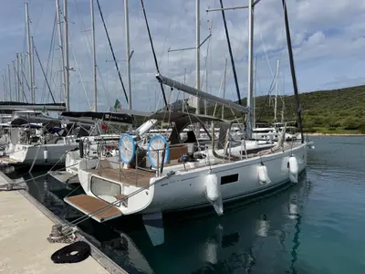 Smile Inside, a Beneteau First 44 sailboat at Tonnarella, Italy