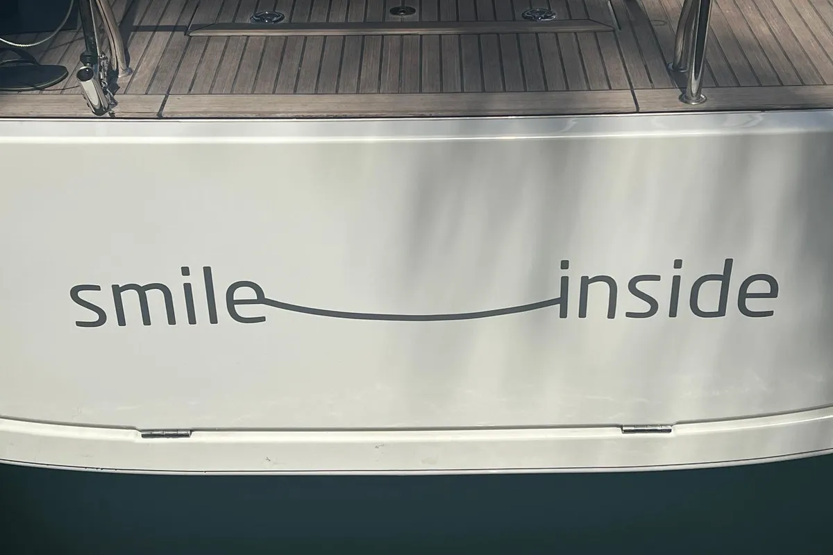 Smile Inside, a Beneteau First 44 sailboat at Tonnarella, Italy