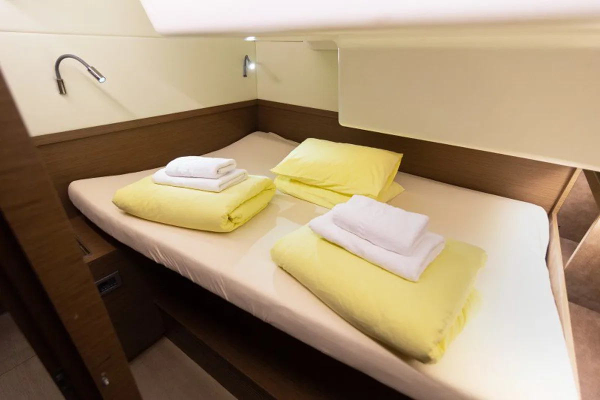 Cabin on Zuzo I, a Lagoon 50 catamaran at Grad Šibenik, Croatia