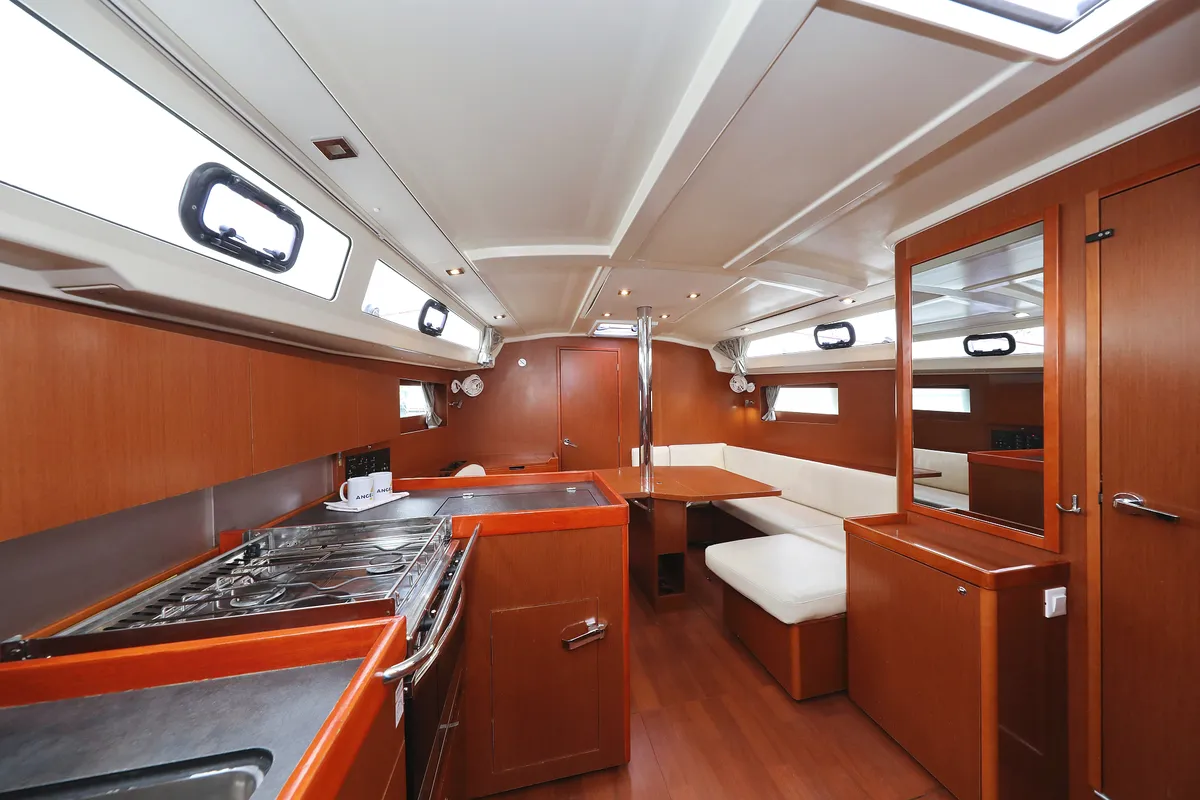 Galley of Dream Course, a Beneteau Oceanis 41.1 sailboat at Vodice, Croatia