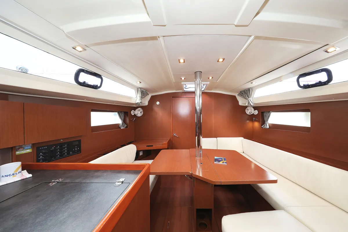 Salon of Dream Course, a Beneteau Oceanis 41.1 sailboat at Vodice, Croatia