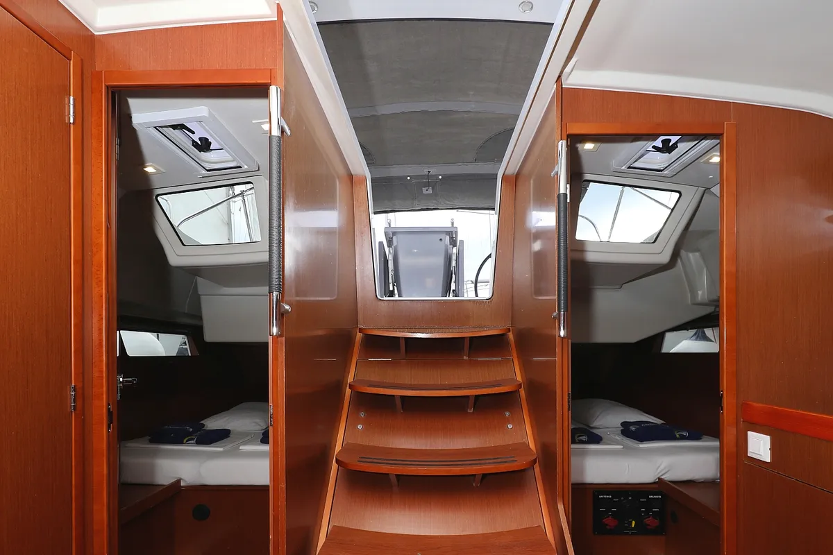 Cabin on Dream Course, a Beneteau Oceanis 41.1 sailboat at Vodice, Croatia