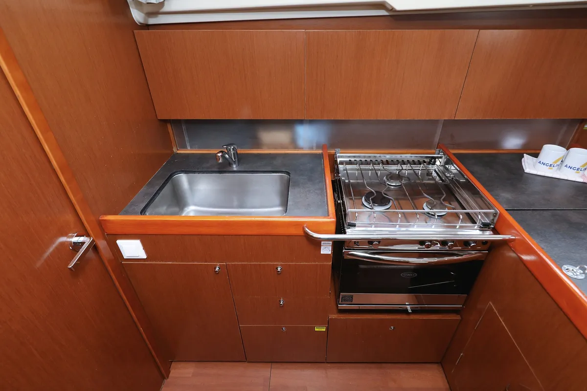 Galley of Dream Course, a Beneteau Oceanis 41.1 sailboat at Vodice, Croatia
