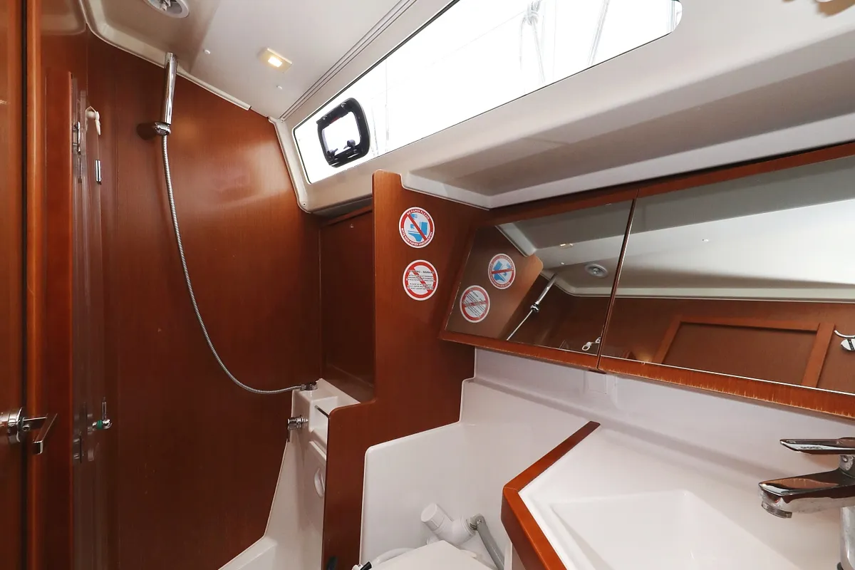 Head on Dream Course, a Beneteau Oceanis 41.1 sailboat at Vodice, Croatia