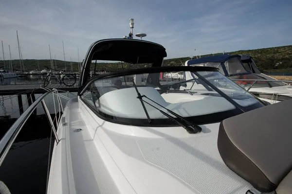 Vjeko, a Bavaria S29 motorboat at Punat, Croatia
