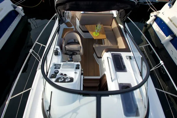 Vjeko, a Bavaria S29 motorboat at Punat, Croatia
