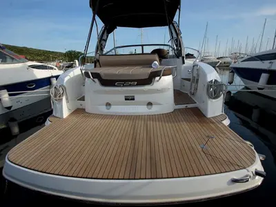Vjeko, a Bavaria S29 motorboat at Punat, Croatia