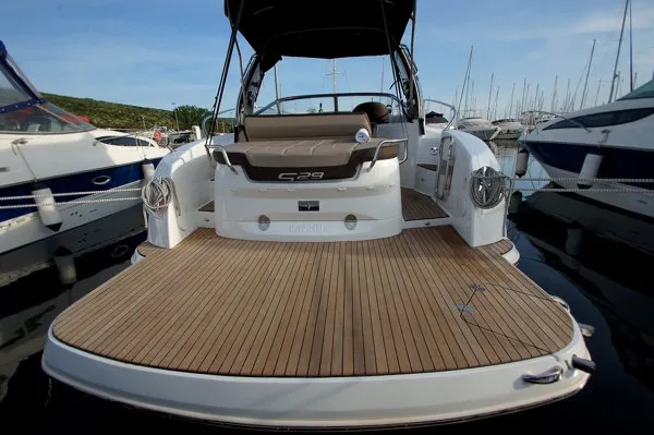 Vjeko, a Bavaria S29 motorboat at Punat, Croatia
