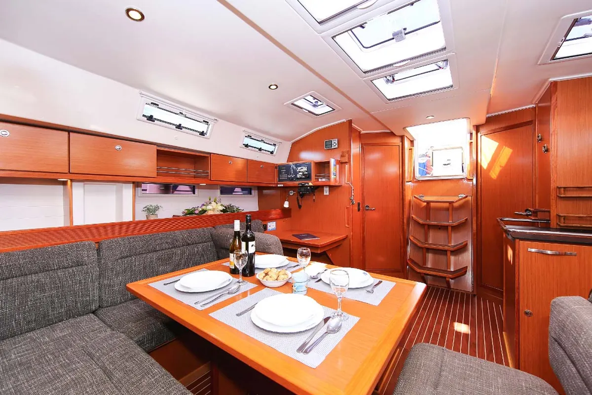 Salon of Aries, a Bavaria Cruiser 45 sailboat at Volos Municipality, Greece