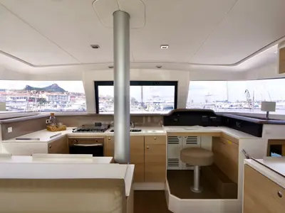 Alchimia, a Bali 4.1 catamaran at Riposto, Italy