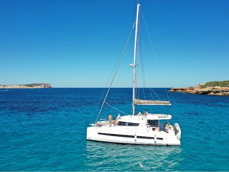 Alchimia, a Bali 4.1 catamaran at Riposto, Italy