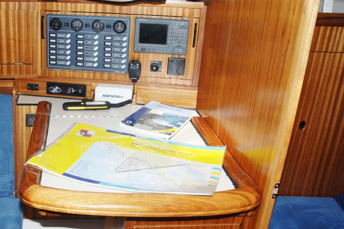 Cabin on Luna V, a Dufour Gib Sea 43 sailboat at Split, Croatia