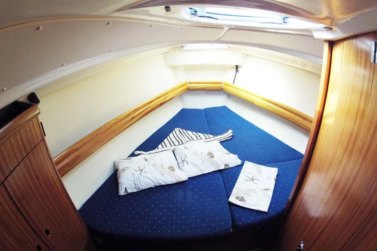 Cabin on Luna V, a Dufour Gib Sea 43 sailboat at Split, Croatia