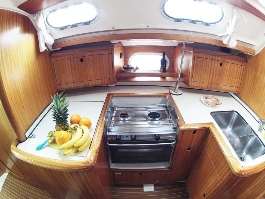 Cabin on Luna V, a Dufour Gib Sea 43 sailboat at Split, Croatia