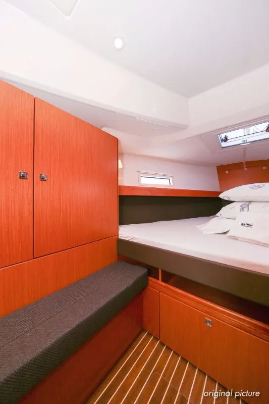 Cabin on Neo Star III (16), a Bavaria Cruiser 41S sailboat at Murter, Croatia