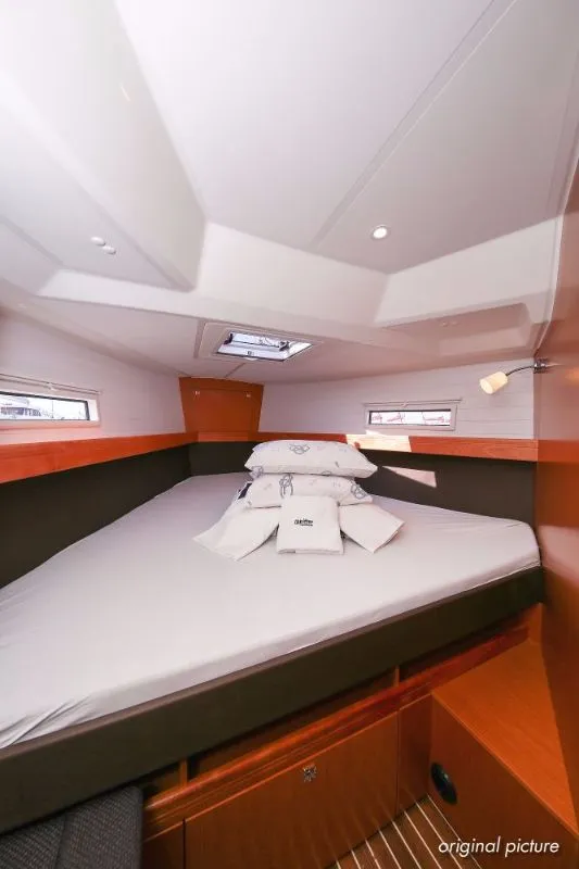 Cabin on Neo Star III (16), a Bavaria Cruiser 41S sailboat at Murter, Croatia