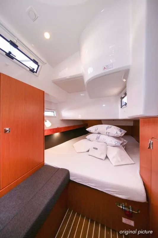 Cabin on Neo Star III (16), a Bavaria Cruiser 41S sailboat at Murter, Croatia