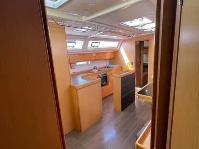 Galley of Rozerina, a Bavaria Cruiser 46 sailboat at Athens, Greece