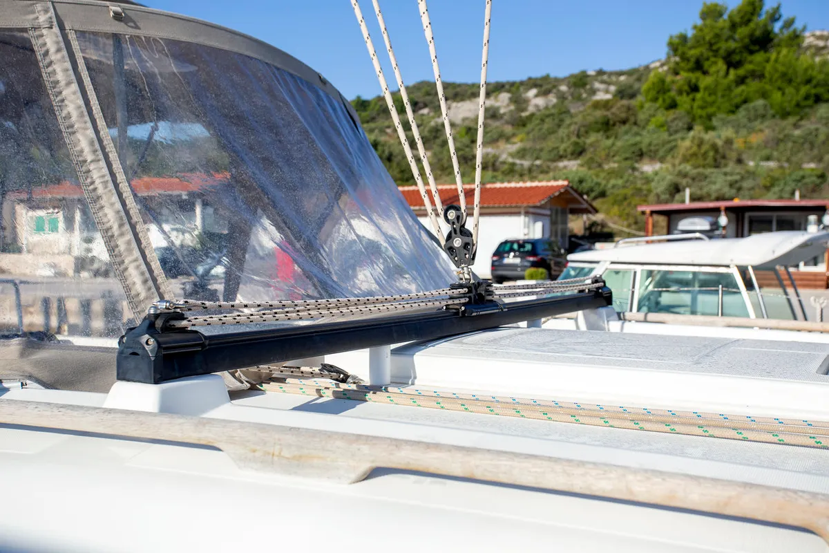Niké, a Dufour 382 GL sailboat at Grad Pula, Croatia