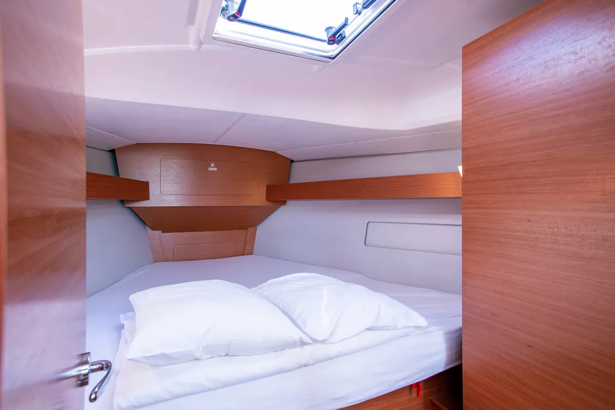 Cabin on Niké, a Dufour 382 GL sailboat at Grad Pula, Croatia