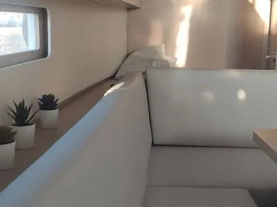 Salon of Taylor, a Beneteau Oceanis 40.1 sailboat at Municipal Unit of Lefkada, Greece