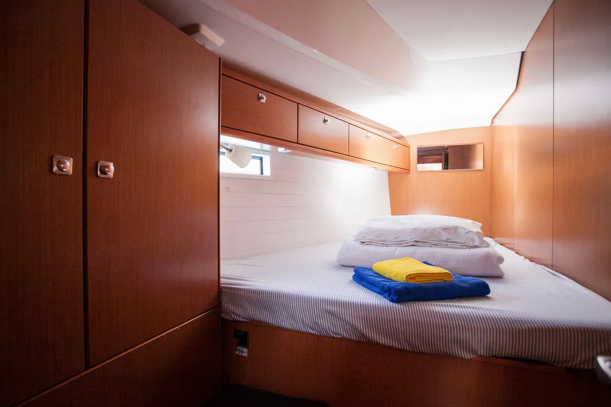 Cabin on Easy Point, a Bavaria Cruiser 46 sailboat at Split, Croatia