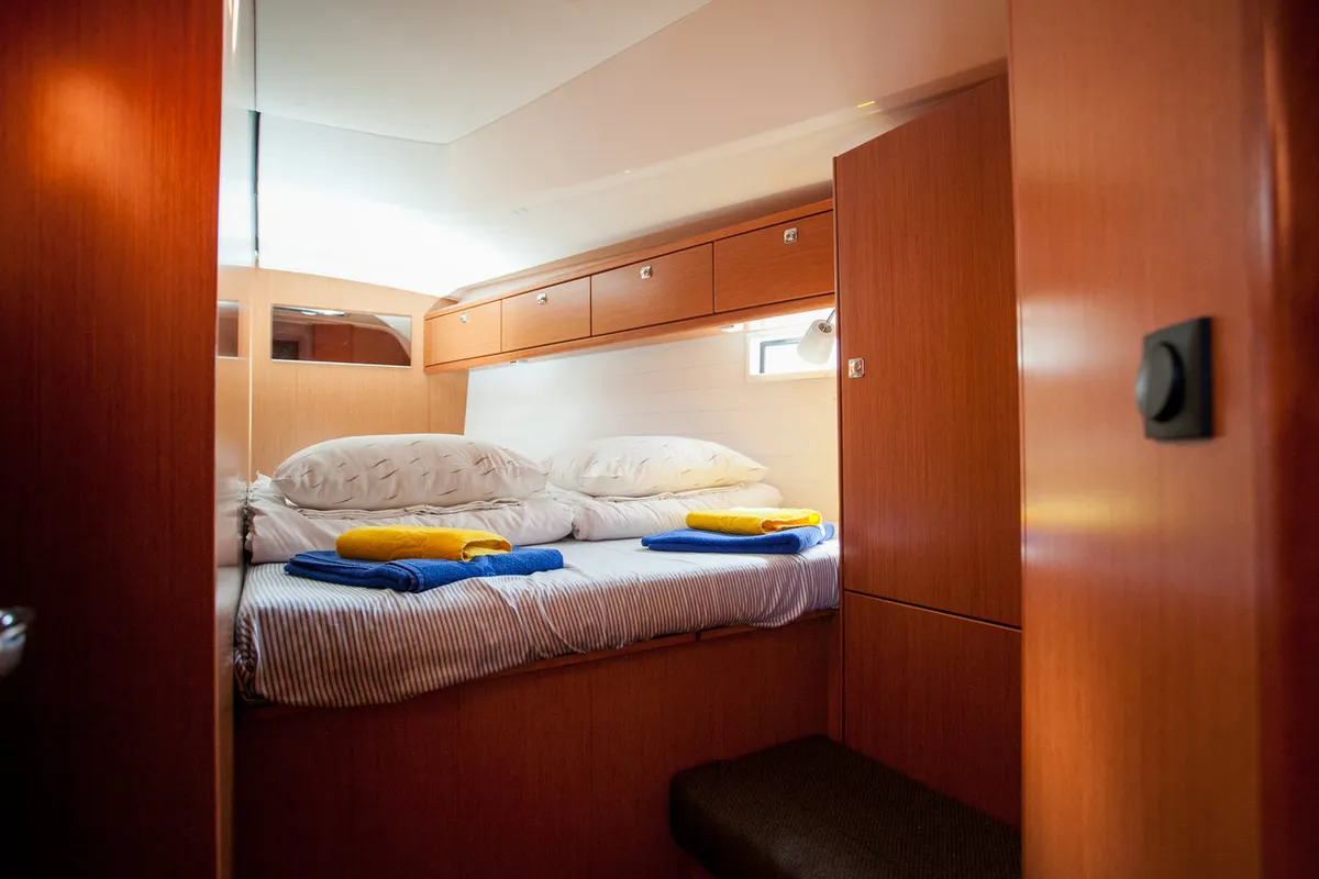 Cabin on Easy Point, a Bavaria Cruiser 46 sailboat at Split, Croatia