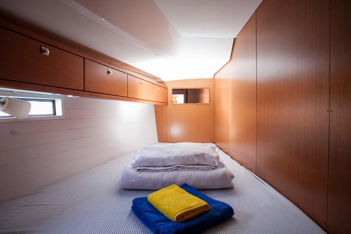 Cabin on Easy Point, a Bavaria Cruiser 46 sailboat at Split, Croatia