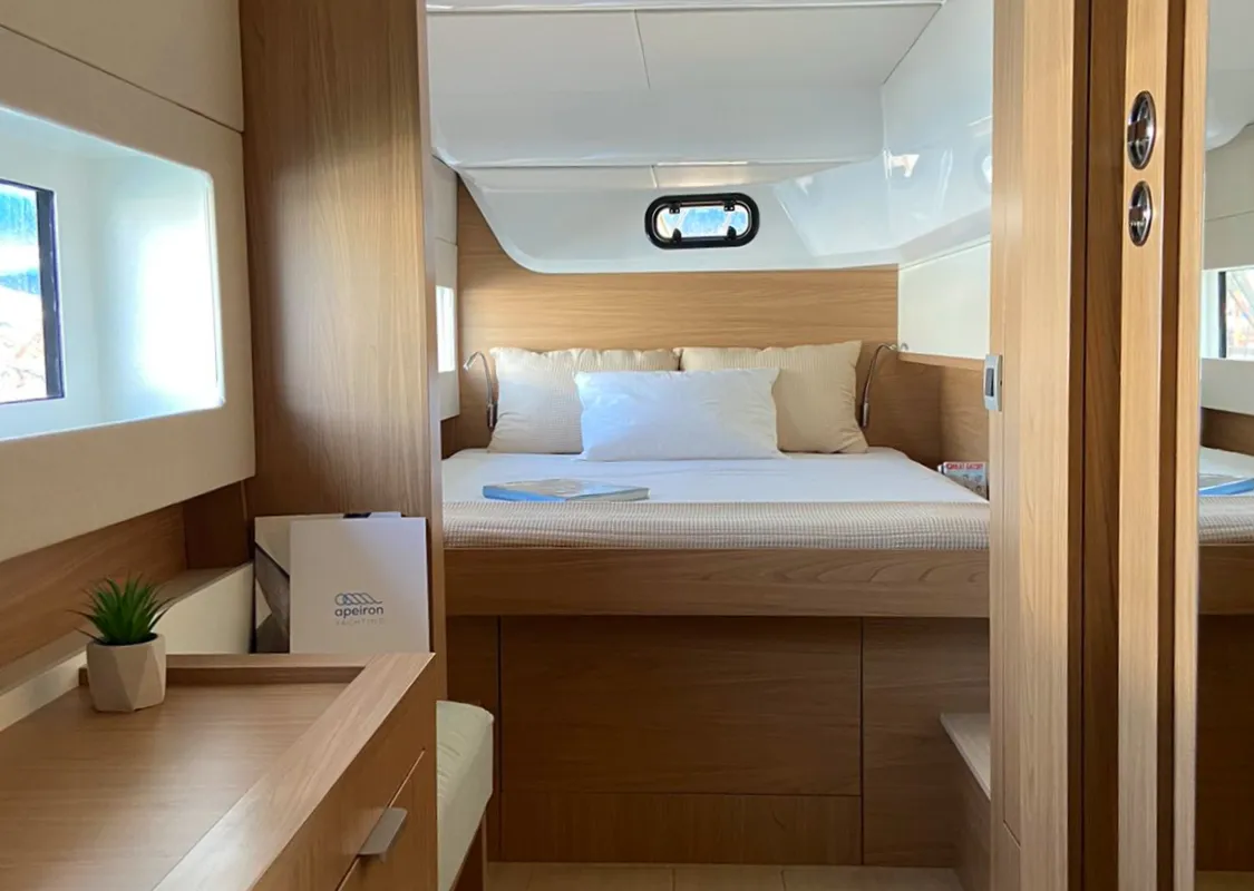 Cabin on The Maestro Cat, a Bali Catsmart catamaran at Municipal Unit of Lefkada, Greece