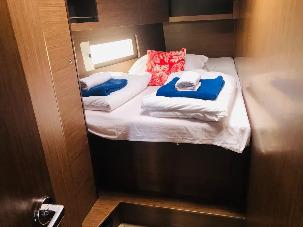 Cabin on PRINCESS MIA, a Beneteau Oceanis 46.1 sailboat at Split, Croatia